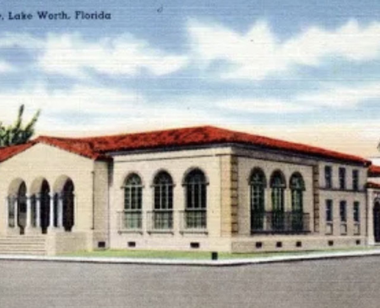 lake worth beach library rendering old.