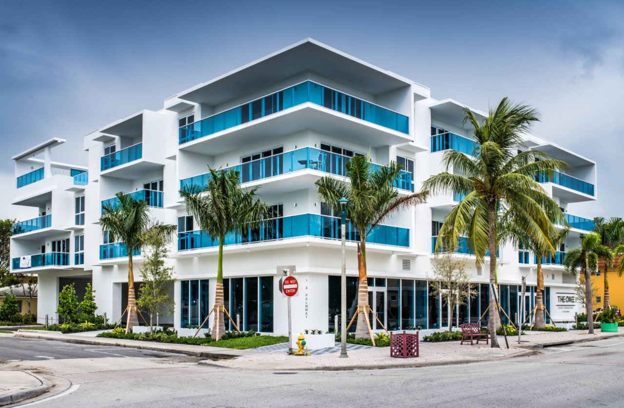 The One building in downtown lake worth beach.